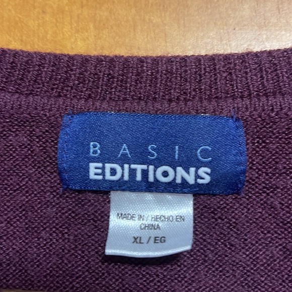 Basic Editions Sweater Embroidered Neckline - Picture 4 of 4